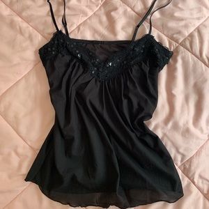Y2K Black Cami